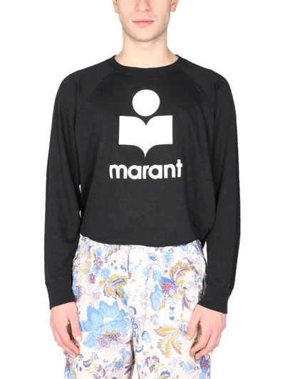Shop Isabel Marant "kieffer" T-shirt In Black