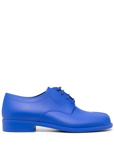 Shop Maison Margiela Tabi Lace-up Shoes In Blue
