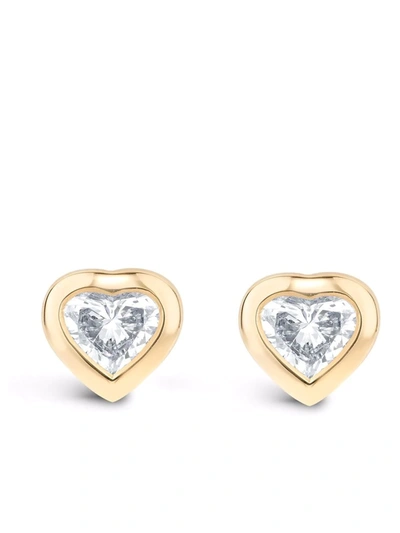 Shop Pragnell 18kt Yellow Gold Sundance Diamond Stud Earrings