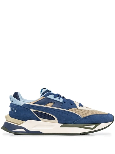 Shop Puma Mirage Sport Panelled Sneakers In Blue