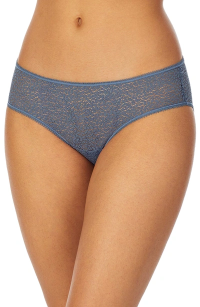 Shop Dkny Modern Lace Hipster Panties In Vintage Blue