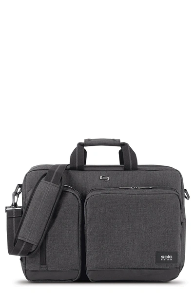 Shop Solo New York Duane Hybrid Briefcase & Backpack In Gray
