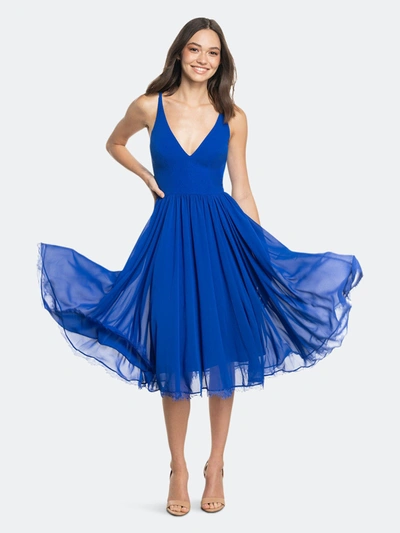 Shop Dress The Population Alicia Dress In Blue