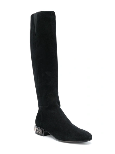 Shop Dolce E Gabbana Women's Black Leather Boots
