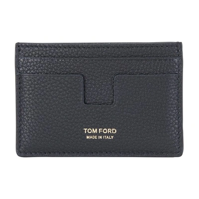 Shop Tom Ford T Line Cardholder In Black
