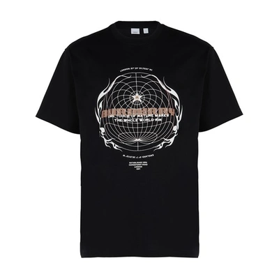 Shop Burberry Printed T-shirt In Black