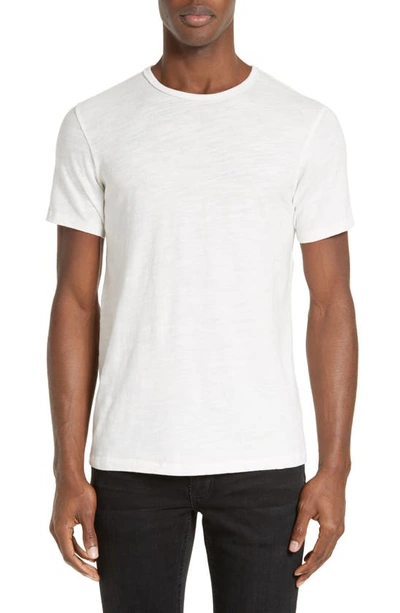Shop Rag & Bone Slim Fit Slubbed Cotton T-shirt In White