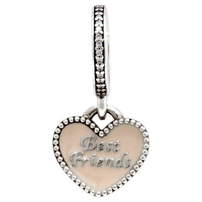 Shop Pandora Ladies Always There Heart Dangle Charm In Silver Tone