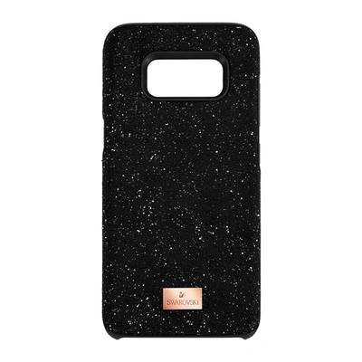 Shop Swarovski Black High Smartphone Galaxy S8 Case With Bumper In Black / Gold / Rose / Rose Gold