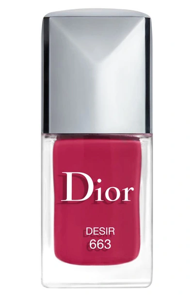 Shop Dior Vernis Gel Shine & Long Wear Nail Lacquer In 663 Desir