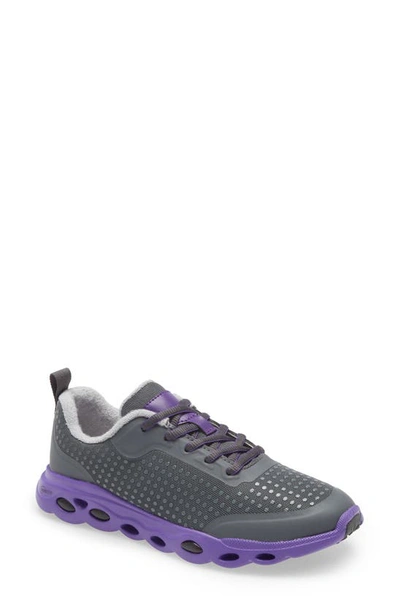 Shop Ara Montclair Sneaker In Graphite / Purple