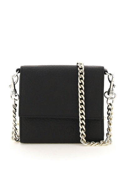 Shop Mm6 Maison Margiela Wallet With Chain In Black (black)