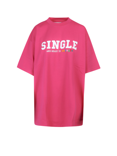 Shop Vetements T-shirt In Pink