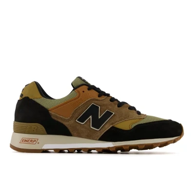 New Balance Made In Uk 577 Leather And Mesh Low-top Trainers In Brown |  ModeSens