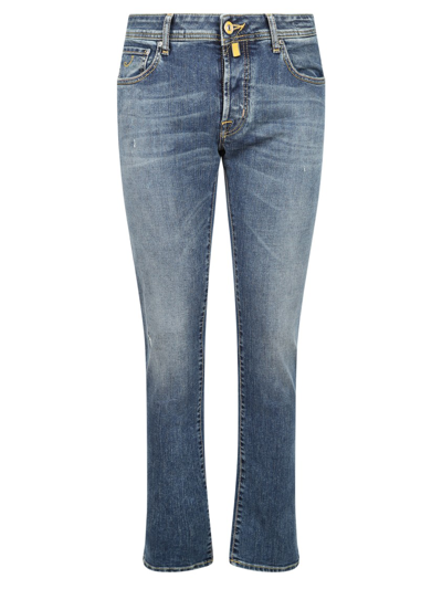 Shop Jacob Cohen Slim Jeans In Blue