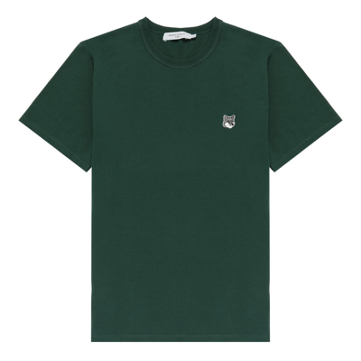 Shop Maison Kitsuné Green Fox Head T-shirt