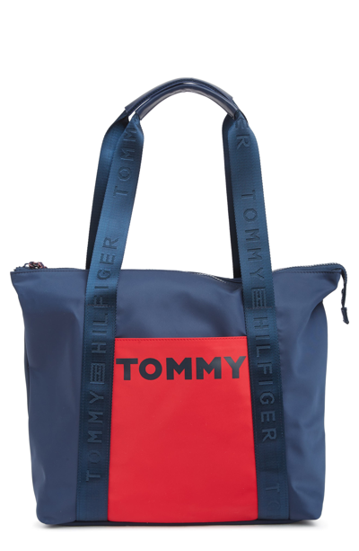 Tommy Hilfiger Jordana Ii Nylon Tote Bag In Tommy Navy | ModeSens