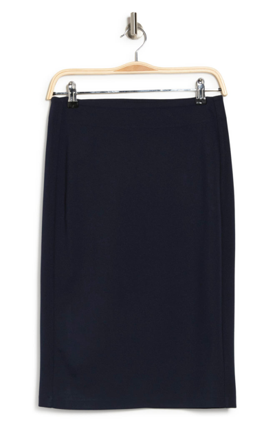 Shop T Tahari Pull-on Ponte Pencil Skirt In Night Life