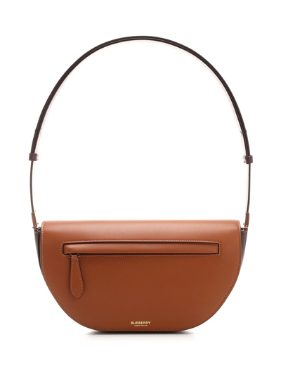 Shop Burberry Small Olympia Shoulder Bag In Brown