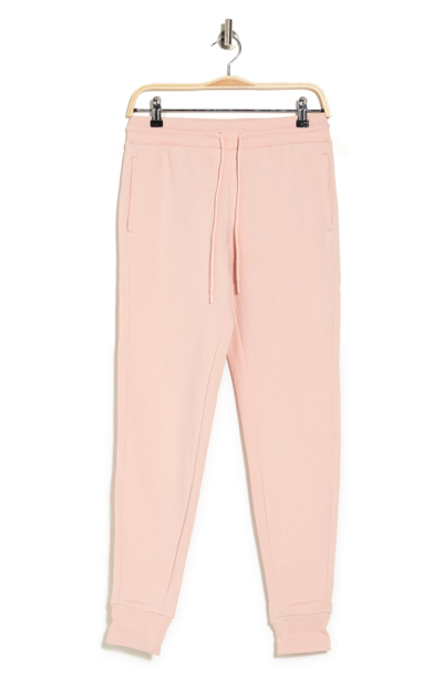 90 Degree By Reflex Brushed Knit Joggers In Peach Whip