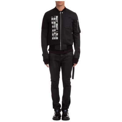 Shop Drkshdw Men's Bomber Outerwear Down Jacket Blouson  Gethsemane In Black