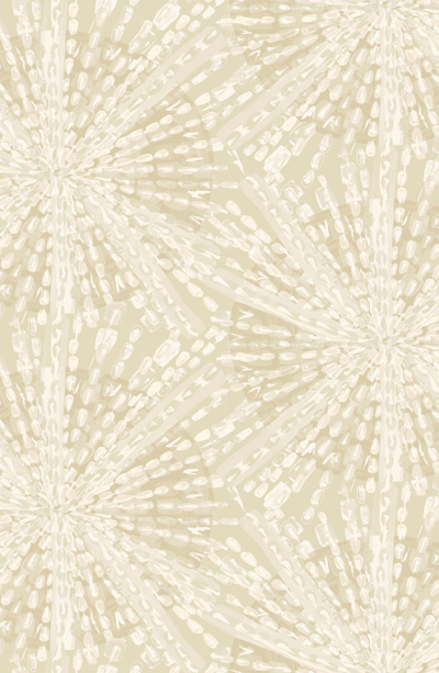 Wallpops Soft Gold Sunburst Peel & Stick Wallpaper In Neutral