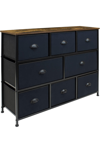 Shop Sorbus 8 Drawer Chest Dresser In Black/ Brown