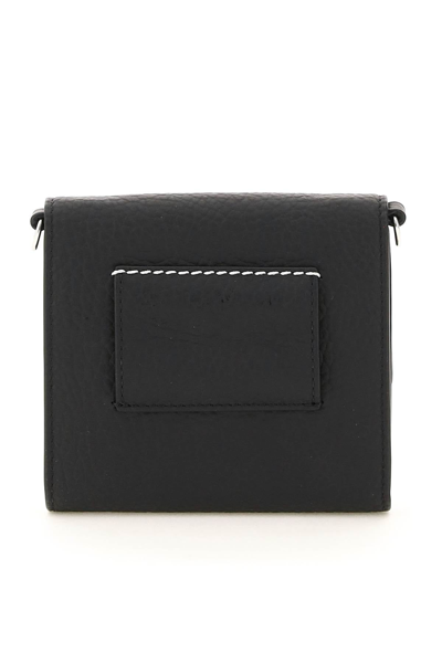 Shop Mm6 Maison Margiela Wallet With Chain In Black