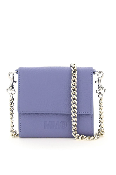 Shop Mm6 Maison Margiela Wallet With Chain In Purple