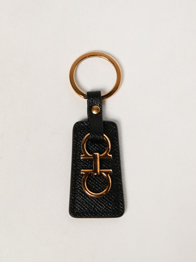 Shop Ferragamo Key Chain Key Chain Women Salvatore  In Black