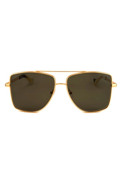 Shop Grey Ant 60mm Dempsey Square Sunglasses In Gold/ Yellow