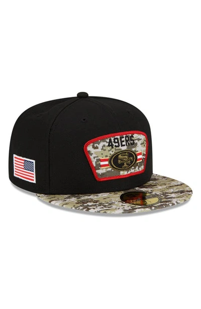 Men's New Era Black/Camo San Francisco 49ers 2021 Salute To Service Low  Profile 59FIFTY Fitted
