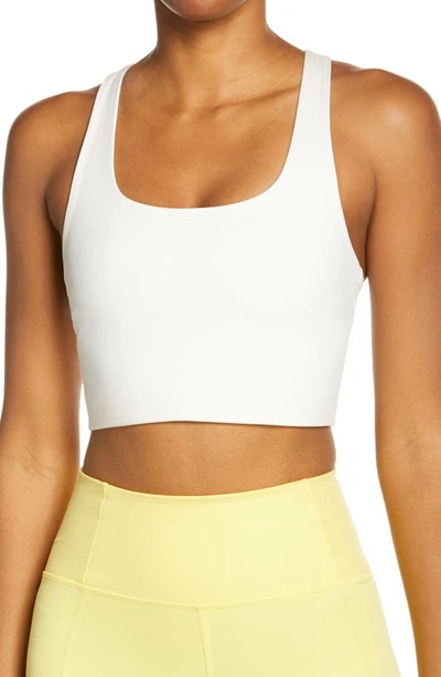 Shop Girlfriend Collective Paloma Sports Bra In Ivory