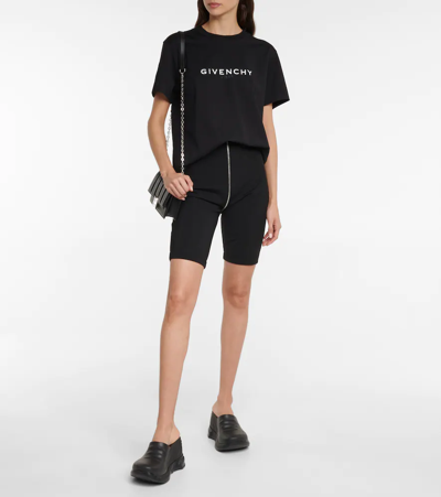 Givenchy High-rise Biker Shorts In Black | ModeSens