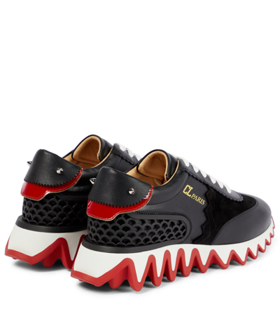 Christian Louboutin Logo Casual Sports Shoes In Black/loubi