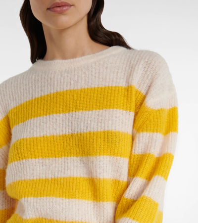 Shop Apc Lia Alpaca And Wool-blend Sweater In Ecru