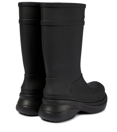 Shop Balenciaga X Crocs Rubber Boots In Black