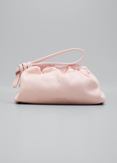 Shop Mansur Gavriel Cloud Mini Wristlet Bag In Ballerina