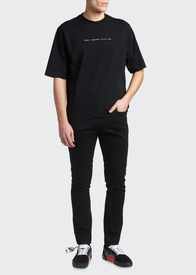 Shop Off-white Men's Marker-arrows Skate T-shirt In Black Multi