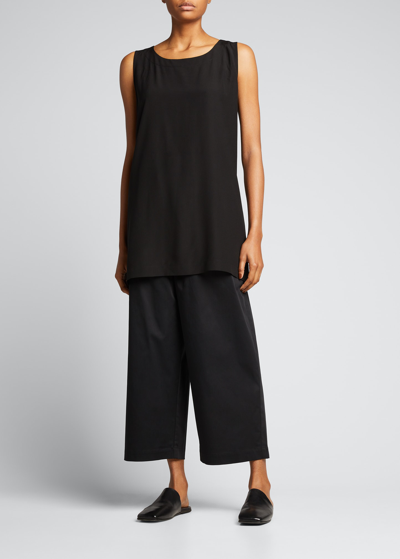 Shop Eskandar Japanese Wide-leg Trousers In Black