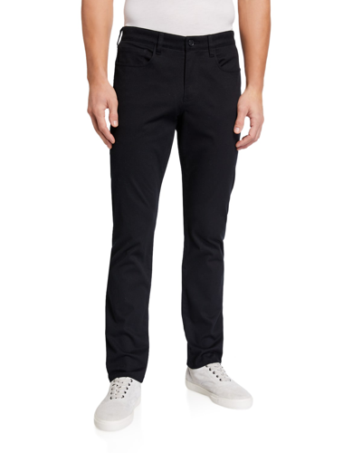 Shop Vince Men's Dylan 5-pocket Straight-leg Pants In Black