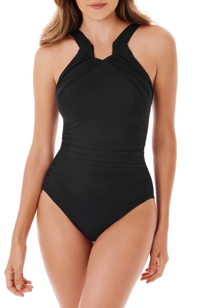 Shop Miraclesuitr Rock Solid Aphrodite One-piece Swimsuit In Black