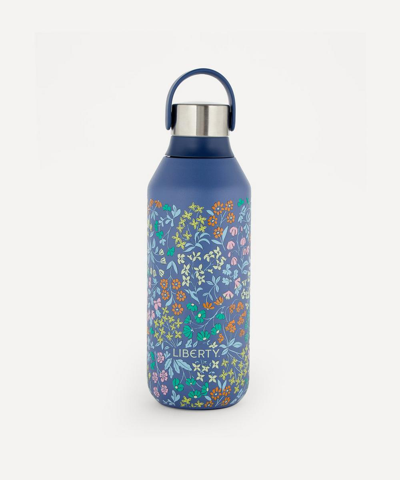 Chilly's April Flowers Series 2 Water Bottle 500ml In Whale Blue