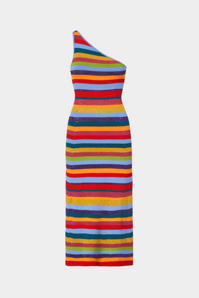 Shop Milly Multi Striped Dress