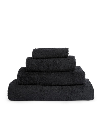 Shop Abyss & Habidecor Super Pile Face Towel (30cm X 30cm) In Black