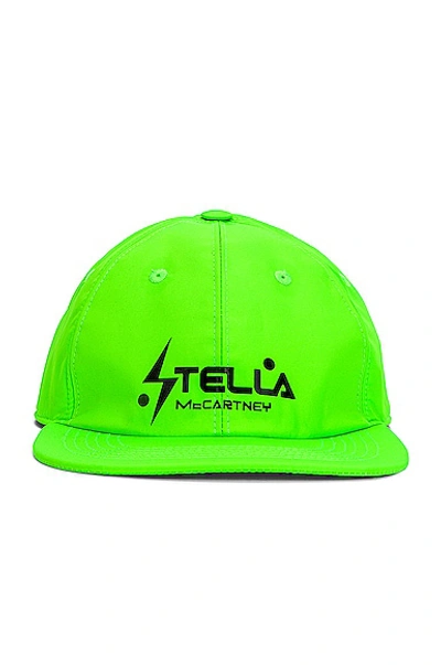 Shop Stella Mccartney Cotton Hat In Bright Green