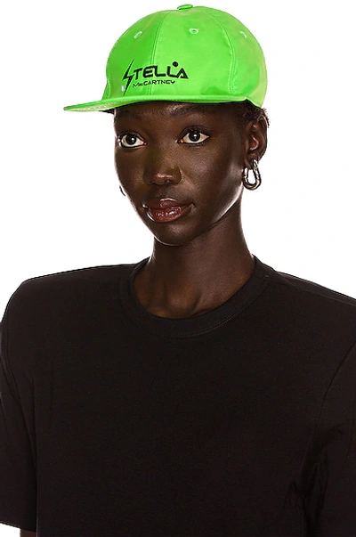 Shop Stella Mccartney Cotton Hat In Bright Green