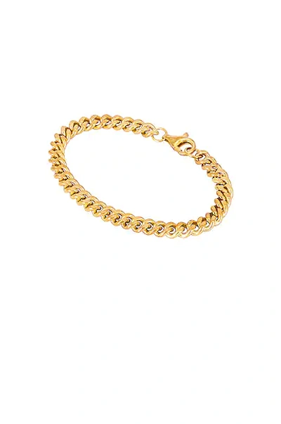 Shop Hatton Labs Gp Cuban Bracelet In Gold