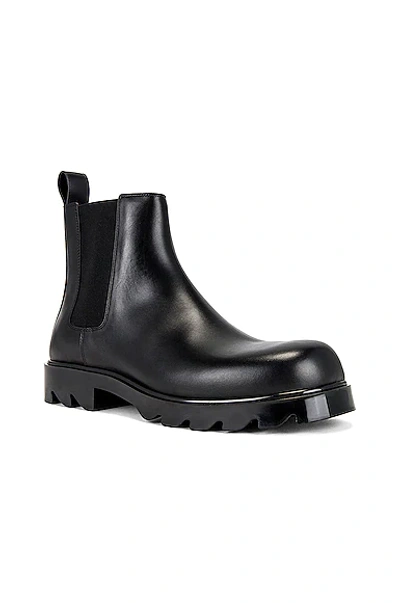 Bottega Veneta Torino Chelsea Ankle Boot Black In Black