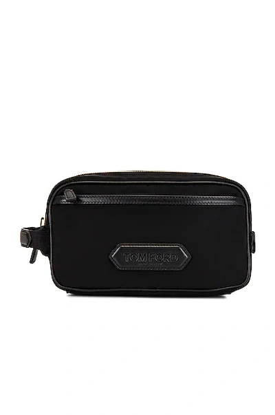 Shop Tom Ford Nylon Small Toiletry Bag In Black